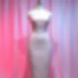 The Allure of Pastel Tones in Bodycon Fashion Elegant display of a pastel bodycon dress on a seamless background