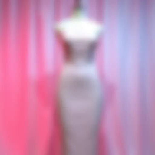 The Allure of Pastel Tones in Bodycon Fashion Elegant display of a pastel bodycon dress on a seamless background