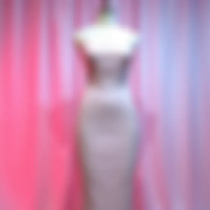 The Allure of Pastel Tones in Bodycon Fashion Elegant display of a pastel bodycon dress on a seamless background