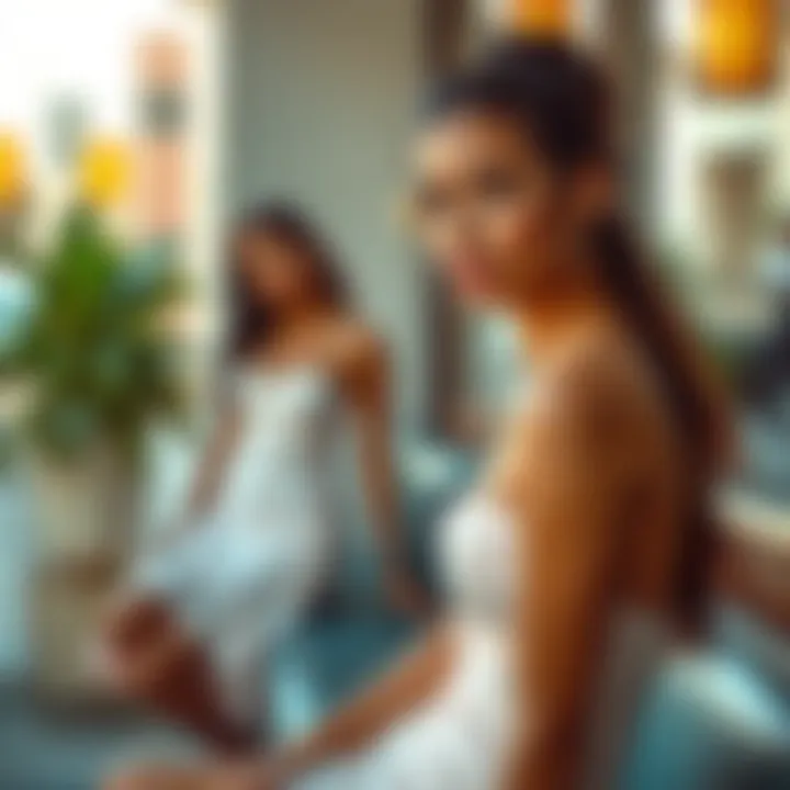 Versatile Styling Techniques for Bodycon Elegance Chic styling ideas featuring pastel bodycon dresses in various settings