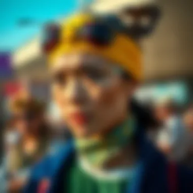 Illustration depicting the cultural influences on bug headband fashion