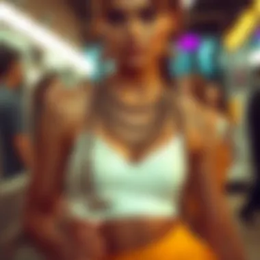 Sustainable materials used in chain cami top production