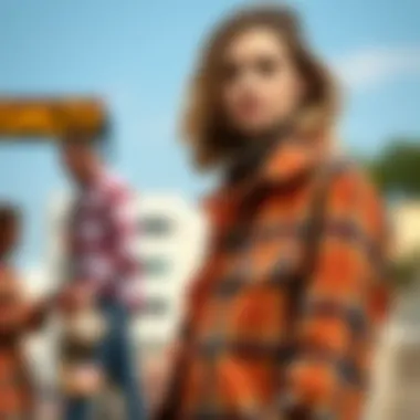 A visual representation of sustainable practices in the fashion industry related to corduroy production