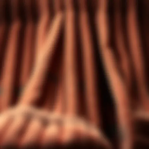 Corduroy Fabric Quality Detailed close-up of the corduroy texture showcasing its rich fabric quality