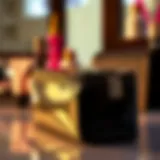 Elegant design of the double zip makeup bag showcasing its stylish features