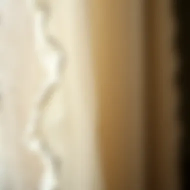 A close-up of the texture of linen fabric