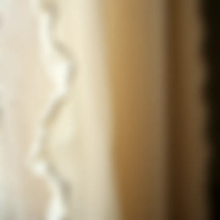 A close-up of the texture of linen fabric