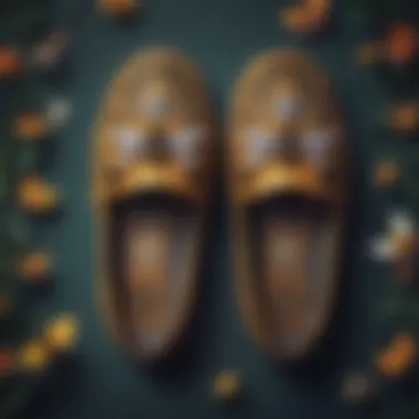 Intricate Design of Bee Slippers Artisan craftsmanship showcasing intricate bee slipper design