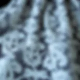 Decorative lace patterns reflecting Halloween motifs