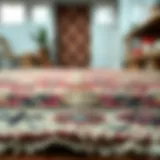 Traditional Patterns in Crawling Rugs An exquisite crawling rug showcasing intricate traditional patterns.