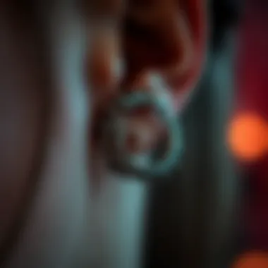 Elegant non-pierced septum ring showcasing intricate design