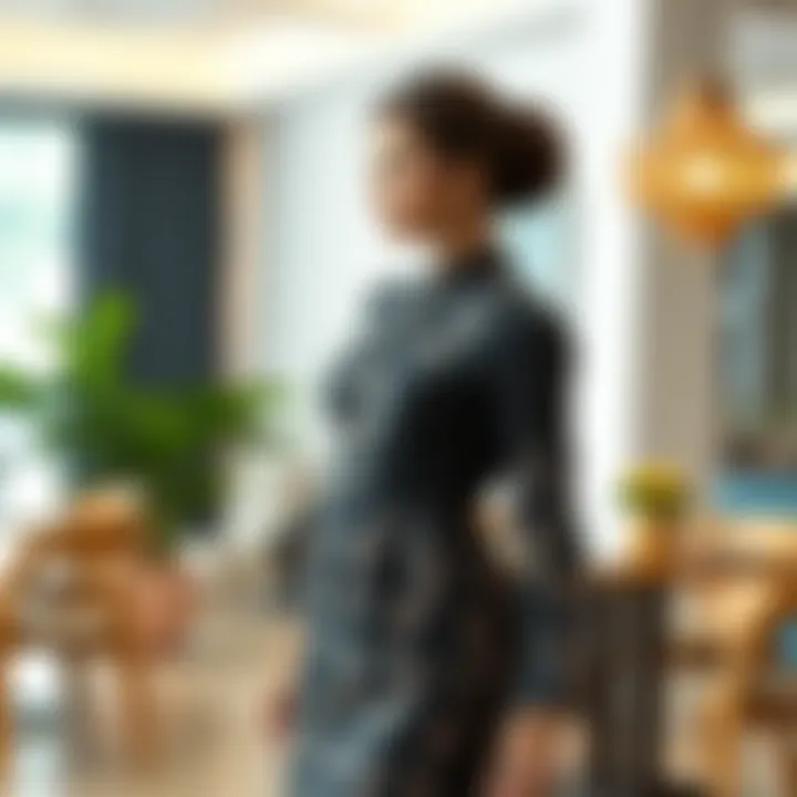 Peplum Akirt: Merging Tradition with Modernity Modern styling of peplum akirt in a contemporary setting