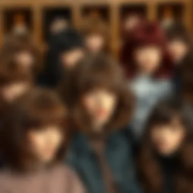 A selection of brown bob wigs with bangs in various styles