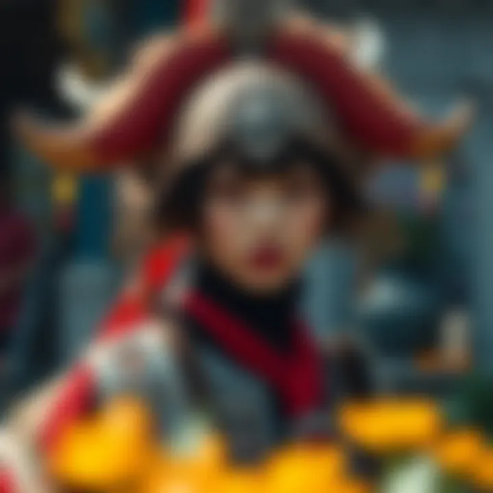 An intricately designed costume highlighting the craftsmanship in fantasy cosplay