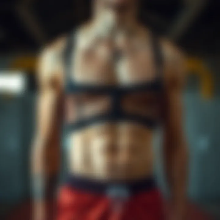 Fashionable jockstrap paired with modern athletic wear