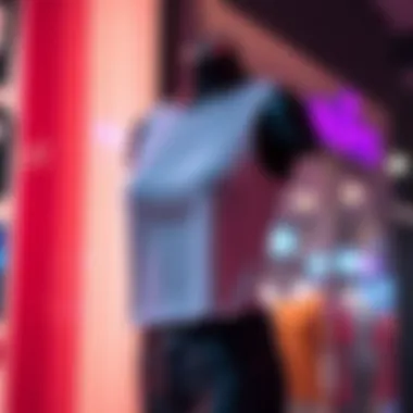 Ribbed crew neck tank on display