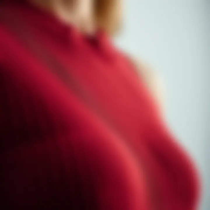 Close-up of ribbed fabric texture highlighting sustainability