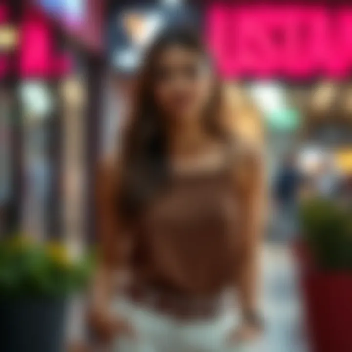 Versatile styling options for a ribbed tank