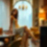 Chic Elegance of the Split Hem Dress Elegant split hem dress showcased in a chic setting