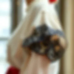 Elegant blouse with intricate sleeve detailing