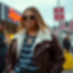 Stylish plus size half jacket ensemble showcasing chic layering.