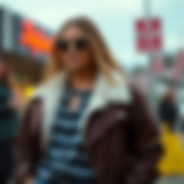 Stylish plus size half jacket ensemble showcasing chic layering.