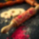 Artistry in Polymer Clay Rolling Pins Artistic polymer clay rolling pin with intricate design