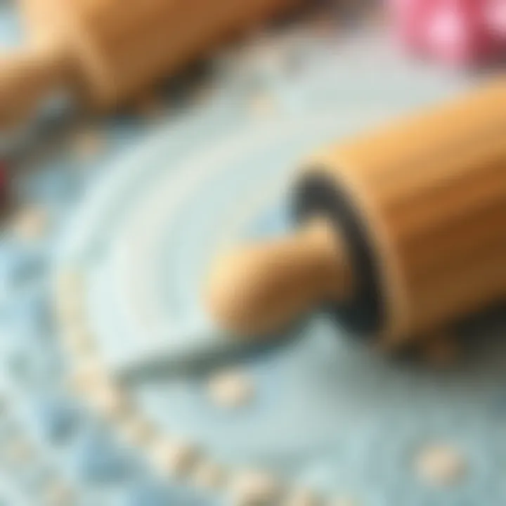 Patterns of Creativity in Clay Close-up of patterned surface created by a rolling pin