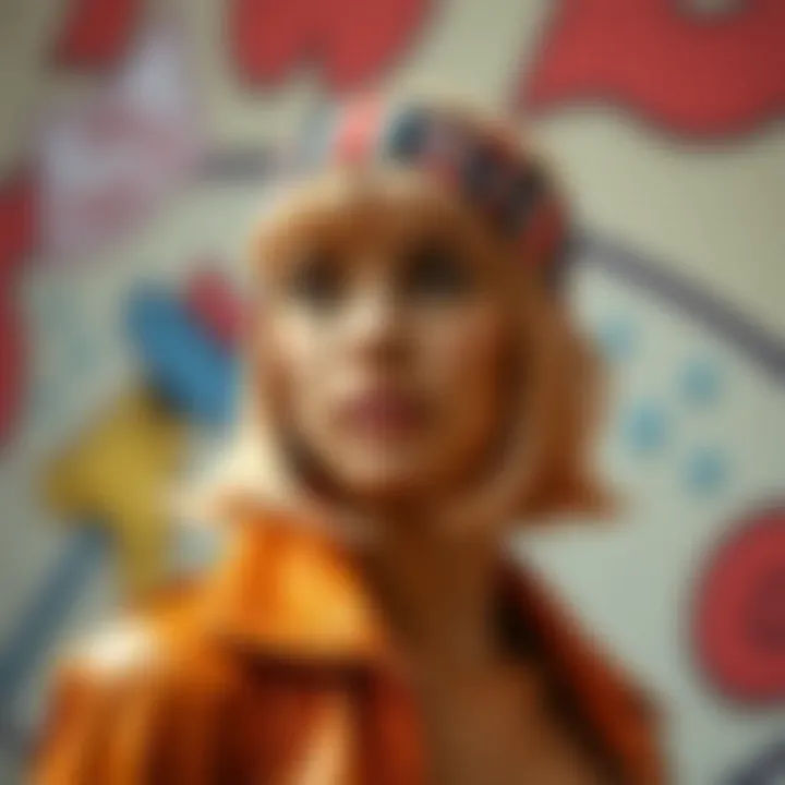 A fashionable individual confidently wearing a 14-inch headband wig, embodying self-expression.