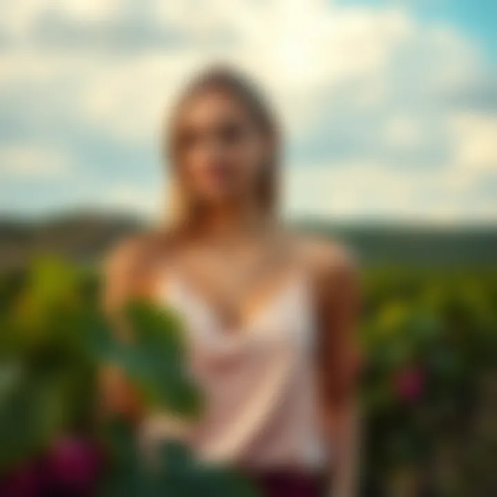 Cultural representation of wine camisoles through various art forms