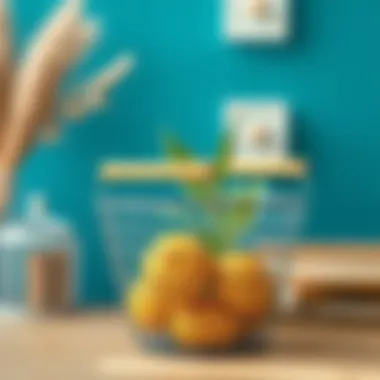 Stylish Wire Basket as Home Decor Stylish wire basket serving as a home decor piece