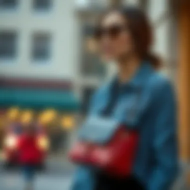 Versatile Styling with the Crossbody Bag Versatile styling options featuring the wide strap crossbody bag