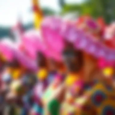 Cultural Significance of Extra Large Bonnets A cultural celebration featuring individuals wearing extra large bonnets, reflecting heritage.