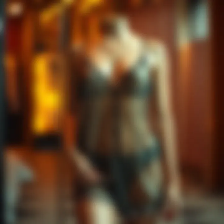 Chic See-Thru Sleepwear Ensemble A stylish see-thru sleepwear ensemble displayed