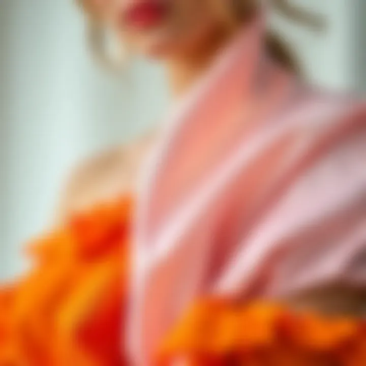 A close-up view of sustainable fabric choices for contemporary dresses