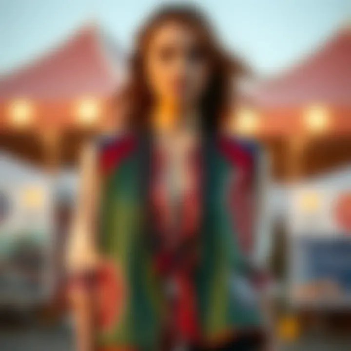 Sustainable fashion concept featuring silk vests