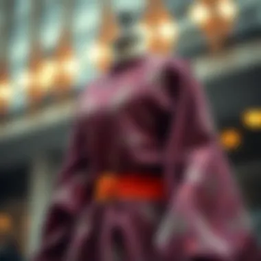 Intricate design elements of waisted garments