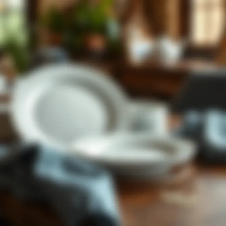 Illustration of the environmental benefits of using biodegradable plates