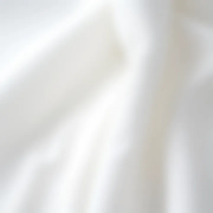 Different fabric textures used for white teacher attire