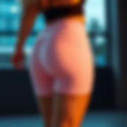 Dynamic fit of plus size moisture-wicking shorts