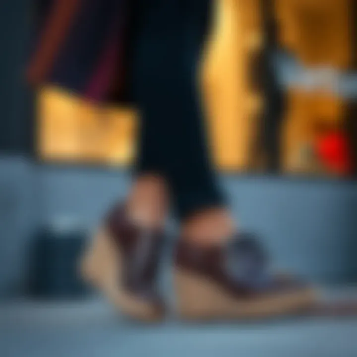 Fashionable Styling with Wedge Oxfords Stylish outfit pairing with wedge oxfords