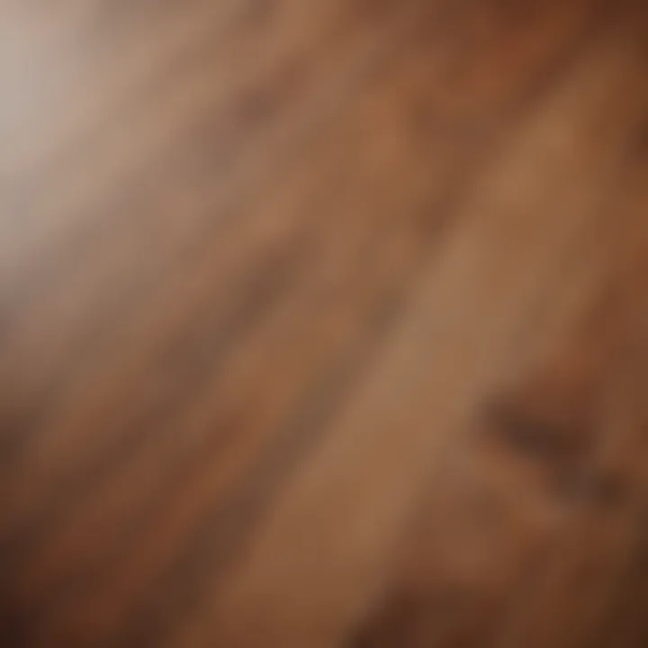 Close-up of wood grain texture on vinyl flooring