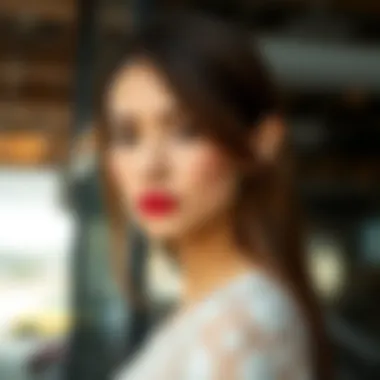 Elegant Hairstyle with Yaki Extensions An elegant hairstyle featuring yaki straight hair extensions styled for a formal event