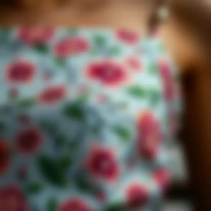 Intricate Floral Patterns Close-up of intricate floral patterns on fabric