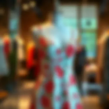 Elegant Floral Print Cami Dress Elegant floral print cami dress displayed on a mannequin