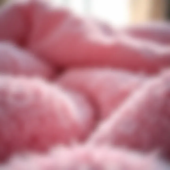 Close-up of Luxurious Fuzzy Sheet Fabric Luxurious fuzzy sheet fabric close-up showcasing texture