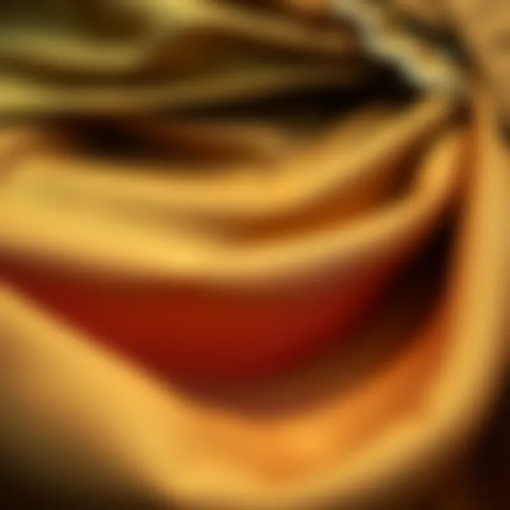 Close-up of sustainable fabric used in two-piece skirt set