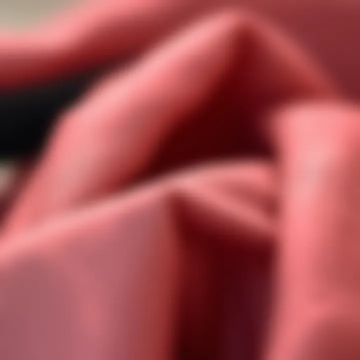 Close-up of innovative fabric used in wide soft headbands, highlighting texture and quality