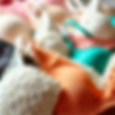 Diverse Fabrics for Ultimate Comfort and Style A variety of fabrics used in modern bridal bras