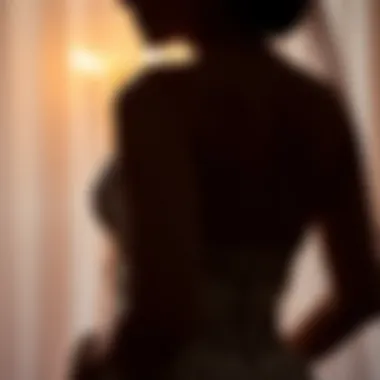 Enhancing the Bridal Silhouette Elegantly A silhouette of a bride showcasing a seamless undergarment